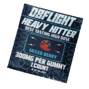 D8Flight Heavy Hitter – D8 300mg Gummy – Single Ct Bag – Mixed Berry